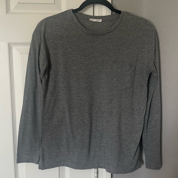 Zara Tops - Grey Longsleeve Tee